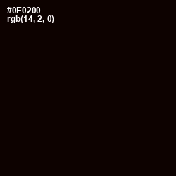 #0E0200 - Black Color Image