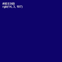 #0E036B - Arapawa Color Image