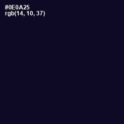 #0E0A25 - Black Pearl Color Image