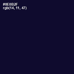 #0E0B2F - Black Rock Color Image