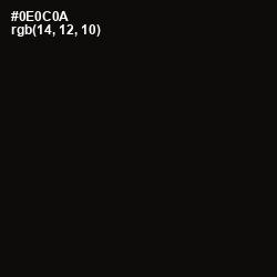 #0E0C0A - Cod Gray Color Image