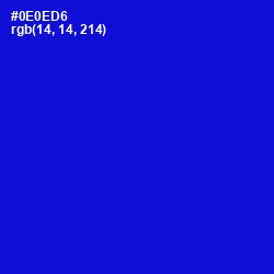 #0E0ED6 - Dark Blue Color Image