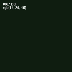 #0E1D0F - Gordons Green Color Image
