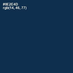 #0E2E4D - Blue Whale Color Image