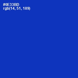 #0E33BD - Persian Blue Color Image