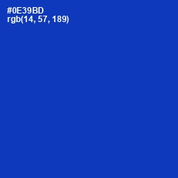 #0E39BD - Persian Blue Color Image