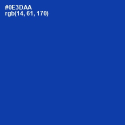 #0E3DAA - International Klein Blue Color Image