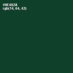 #0E402A - Sherwood Green Color Image