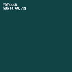 #0E4448 - Aqua Deep Color Image