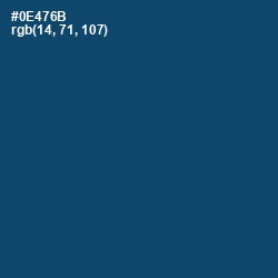 #0E476B - Chathams Blue Color Image