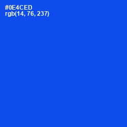 #0E4CED - Blue Ribbon Color Image