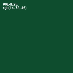 #0E4E2E - Sherwood Green Color Image