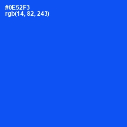 #0E52F3 - Blue Ribbon Color Image