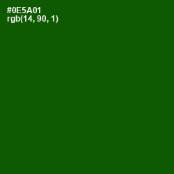 #0E5A01 - Dark Fern Color Image