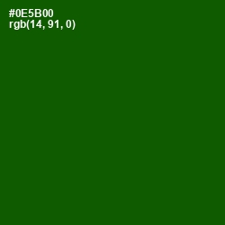#0E5B00 - Dark Fern Color Image