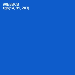 #0E5BCB - Science Blue Color Image