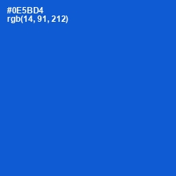#0E5BD4 - Science Blue Color Image