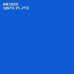 #0E5BD5 - Science Blue Color Image