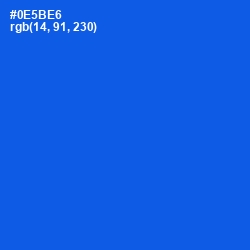 #0E5BE6 - Blue Ribbon Color Image
