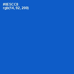 #0E5CC8 - Science Blue Color Image