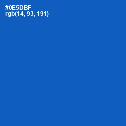 #0E5DBF - Tory Blue Color Image