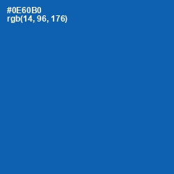 #0E60B0 - Denim Color Image