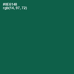 #0E6148 - Jewel Color Image