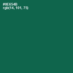 #0E654B - Jewel Color Image