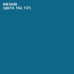#0E6689 - Bahama Blue Color Image