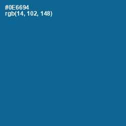 #0E6694 - Bahama Blue Color Image