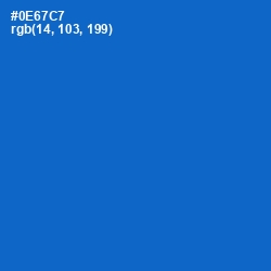 #0E67C7 - Science Blue Color Image