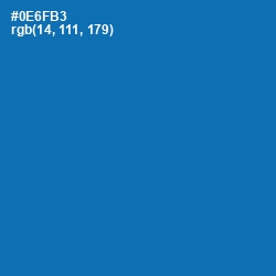 #0E6FB3 - Denim Color Image