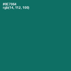 #0E7064 - Pine Green Color Image