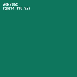 #0E765C - Tropical Rain Forest Color Image