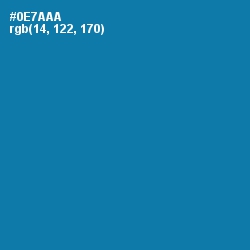 #0E7AAA - Deep Cerulean Color Image