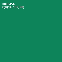 #0E845A - Deep Sea Color Image