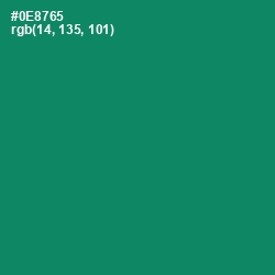 #0E8765 - Deep Sea Color Image