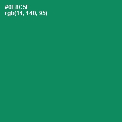 #0E8C5F - Elf Green Color Image