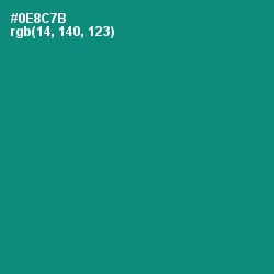 #0E8C7B - Elf Green Color Image