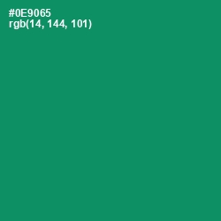 #0E9065 - Elf Green Color Image