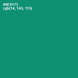 #0E9173 - Elf Green Color Image