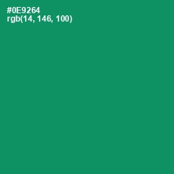 #0E9264 - Elf Green Color Image