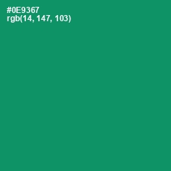 #0E9367 - Elf Green Color Image