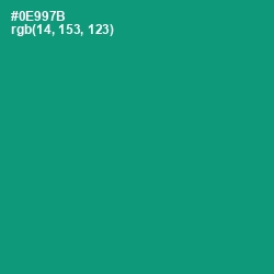 #0E997B - Elf Green Color Image
