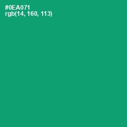 #0EA071 - Green Haze Color Image