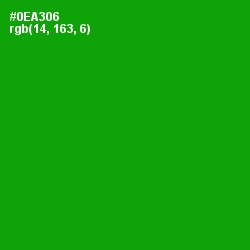 #0EA306 - Forest Green Color Image