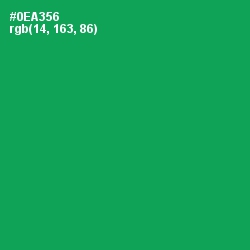 #0EA356 - Green Haze Color Image