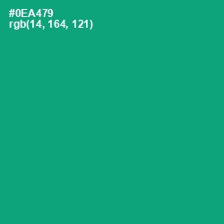 #0EA479 - Jade Color Image