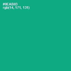 #0EAB83 - Niagara Color Image