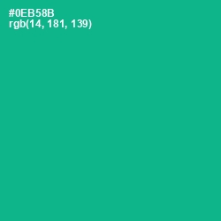 #0EB58B - Mountain Meadow Color Image